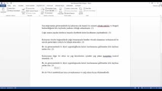 MWord Otomatik Kaynakça oluşturma Detaylı AnlatımTez [upl. by Hgielar]