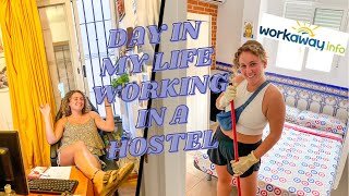 DAY IN MY LIFE HOSTEL WORKAWAY EXPERIENCE [upl. by Mulac]