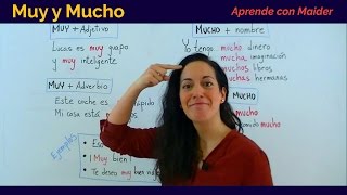 Free Spanish Lessons 11  Muy vs Mucho [upl. by Nore]