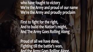 The Army Song with lyrics performed by The United States Army Band [upl. by Emrich66]