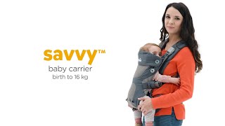 Joie Savvy™  4 in 1 Body Carrier for Newborns amp Toddlers [upl. by Seppala]