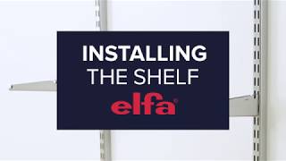 How To Install an Elfa® Shelf [upl. by Aderf]