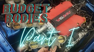 Budget Bodies Part 1  Vauxhall V6 X25XE Motorcycle ITBs conversion [upl. by Gupta]