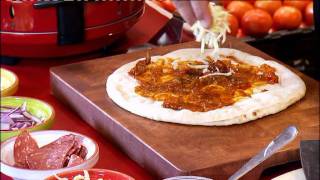 The Cooking Channel Demonstrates Bocconcini Pizzas [upl. by Griffie]