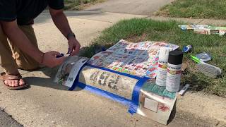 How To Paint Your Own Custom Curb Numbers [upl. by Ecyac]