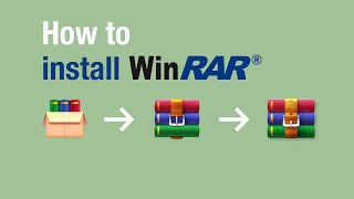 How to install WinRAR on Windows 10  WinRAR Video [upl. by Brad421]