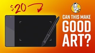 Can the World’s Cheapest Drawing Tablet Make Good Art Huion 420 [upl. by Arehahs]