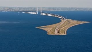 SWEDEN amp DENMARK Øresund Bridge and tunnel [upl. by Baldwin]