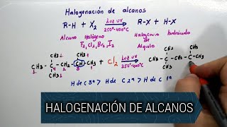 HALOGENACIÓN DE ALCANOS [upl. by Yniffit]