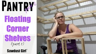 How to Build DIY LShaped Floating Shelves  Part 1 [upl. by Belding926]