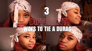 HOW TO TIE A DURAG 3 DIFFERENT WAYS  HOW TO TUCK IT IN [upl. by Giacomo]