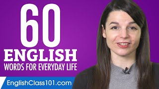 60 English Words for Everyday Life  Basic Vocabulary 3 [upl. by Carlson]