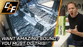 IMPROVE SOUND Deadening Treatment EXPLAINED  Better Bass and Improved Sound Quality [upl. by Mccreery]