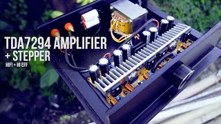 DIY HiFi Stereo TDA7294 Amplifier  Stepper Class G [upl. by Malet]