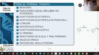 TEMA 38 PIRIDINA  TEMARIO [upl. by Llertak]