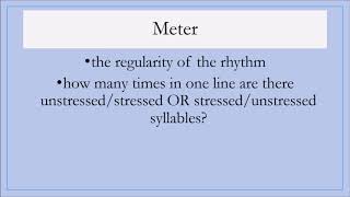 How to Identify Rhythm and Meter in Poetry [upl. by Ardek143]