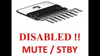 TDA7294 MUTE  STBY Problem Solved [upl. by Annorah]