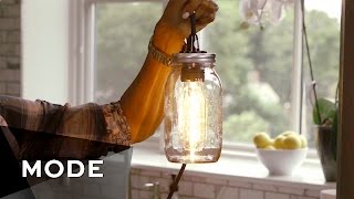 4 Easy DIY Pendant Lights  Glam It Yourself [upl. by Aiksas]