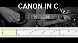 Canon in C  Fingerstyle Guitar Cover  Tab 🅔🅐🅢🅨 [upl. by Portia394]