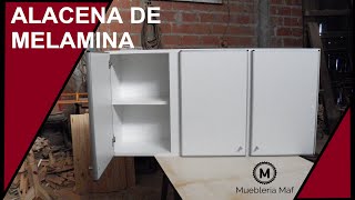 COMO HACER MUEBLE ALACENA DE MELAMINA PARA COCINA [upl. by Yssim]