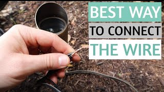 HOW TO WIRE LOW VOLTAGE LANDSCAPE LIGHTING  outdoor landscape lighting connectors [upl. by Schroth]