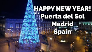 New Years Eve from Puerta del Sol Madrid Spain Happy New Year 2025 [upl. by Guillermo]