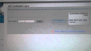 How to check your EBT Card balance  New Website [upl. by Nellad]