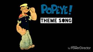 Popeye The Sailor Theme Song Lyrics [upl. by Kendy]