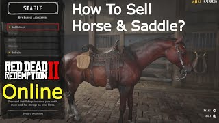 Red Dead Redemption 2 Online  How To Sell Your Horse amp Saddle [upl. by Laeno]