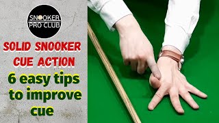 6 Snooker Cueing Tips  Cue action tricks to improve straight cueing technique [upl. by Iharas137]