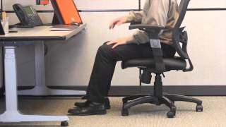 Ergonomic Positioning  Setting Chair Height [upl. by Eniawtna]