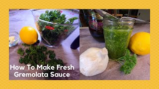 How to Make Fresh Gremolata Sauce  Easy Parsley Lemon Garlic Sauce [upl. by Pacian]