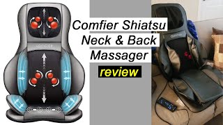 Comfier Shiatsu Neck amp Back Massager review  2D3D Kneading Full Back Massager [upl. by Irehs]