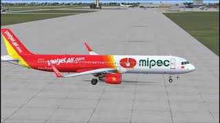 FSX Vietjet Air from VVTS to VVDN [upl. by Yasnyl921]