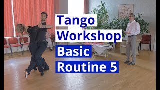 Tango Basic Routines Workshop 5  demo by Edgars Linis  Eliza Ancane [upl. by Ordnas694]