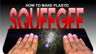 How to Make Plastic Squeegee  Screen Printing [upl. by Aikam]