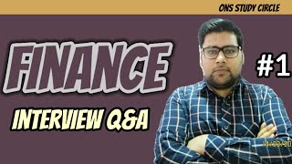 Finance Interview Questions And Answers  Part 1 [upl. by Sigmund]