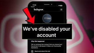 HOW TO RECOVER A DISABLED INSTAGRAM ACCOUNT [upl. by Iliram]