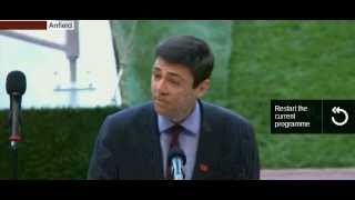 Andy Burnham MP Hillsborough 25th Anniversary [upl. by Roseanna]