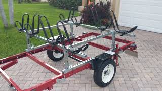 Harbor Freight Folding Kayak Trailer [upl. by Watters]