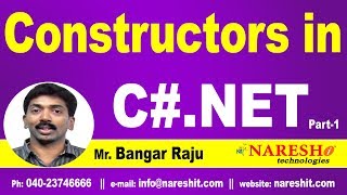 Constructors in CNET Part 1  CNET Tutorial  Mr Bangar Raju [upl. by Menides]