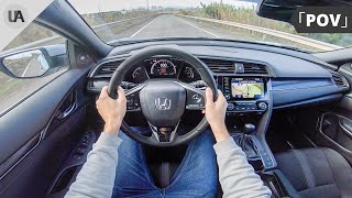 2020 Honda Civic SPORT PLUS 15 Turbo 182 HP  Manual Gearbox  4K POV TEST DRIVE [upl. by Poulter]