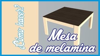 PLANO DE MESA DE MELAMINA [upl. by Jalbert580]