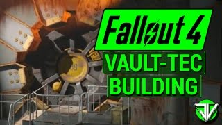 FALLOUT 4 VaultTec DLC Basic VAULT BUILDING Guide Connecting Power Rooms and Atriums [upl. by Edi]