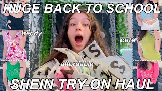 HUGE TRENDY BACK TO SCHOOL SHEIN TRYON HAUL 2021 [upl. by Grefe]