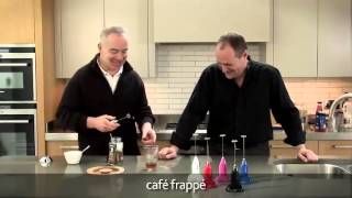 How to make a frappé coffee using an aerolatte milk frother [upl. by Schatz]