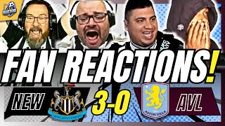 NEWCASTLE FANS REACTION TO NEWCASTLE 30 ASTON VILLA  2425 PREMIER LEAGUE [upl. by Gratianna]