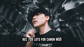 Rec 709 Luts for canon M50cinestyle [upl. by Asiat]