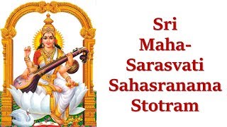 Sri Maha Saraswati Sahasranama Stotram  SARASWATI PUJA  Saraswati Sahasranamam [upl. by Anwahsat]