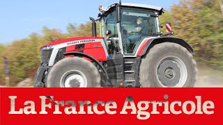 Prise en main tracteur  Le Massey Ferguson 8S [upl. by Ollehto]